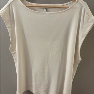 Banana Republic Cream Muscle Tee